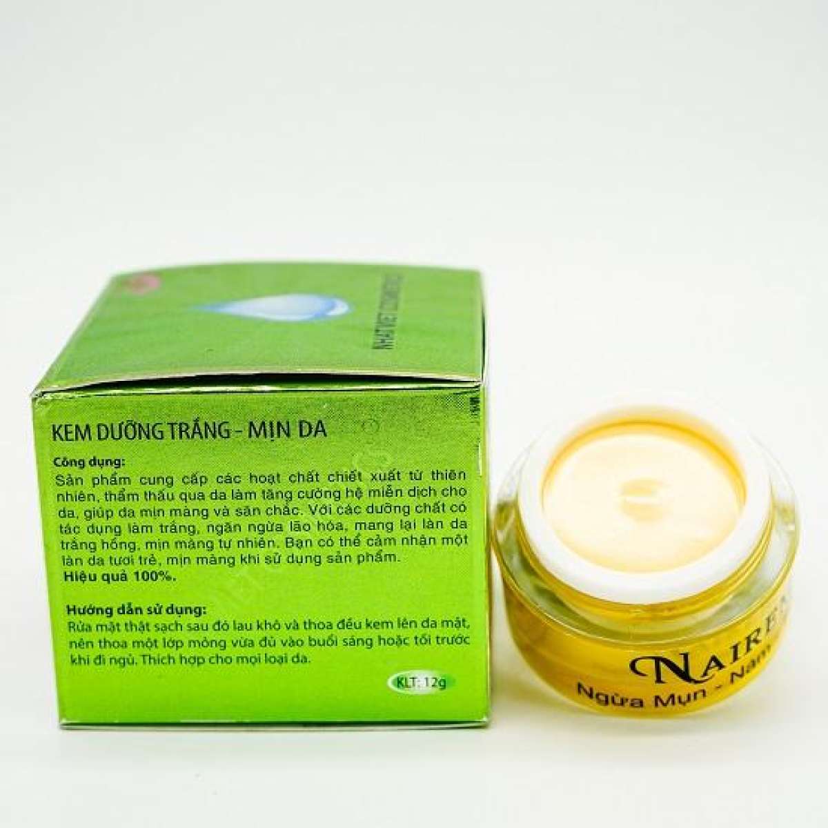 [HCM]Kem dưỡng trắng - Mịn da Nairem 12g (Xanh - Trắng)
