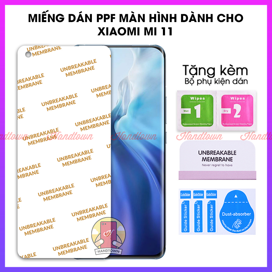 Miếng Dán Màn Hình PPF Xiaomi Mi 11 mi11 Kính Cường Lực Dẻo Trong Suốt Chống Trầy Xước Chống Va Đập Bảo Vệ Màn Hình