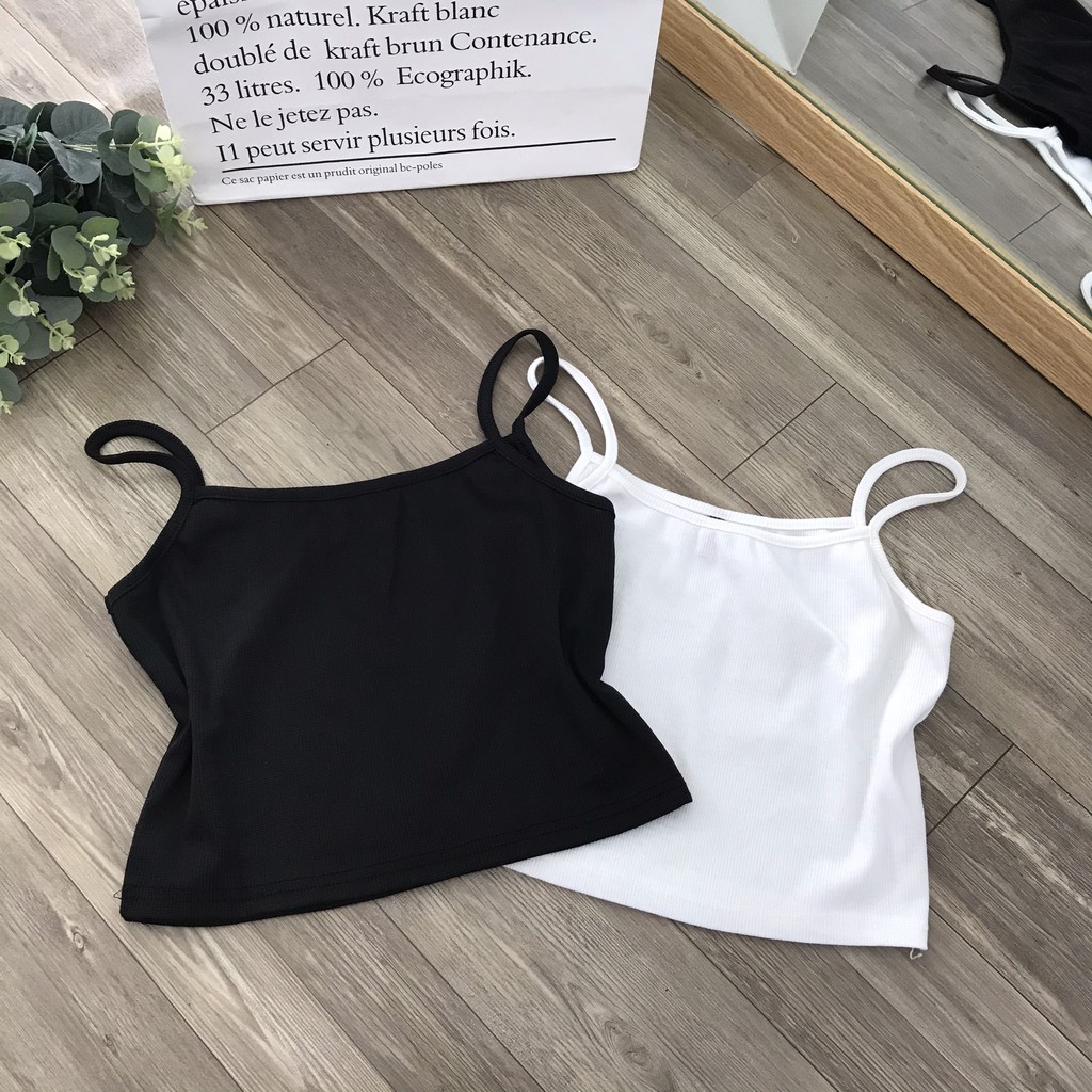 [HCM]Áo Croptop 2 dây (ảnh thật/sẵn)