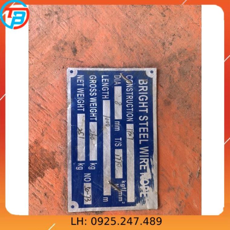 Dây Cáp thép phi 8 (lụa chống soắn ) dây cáp cẩu