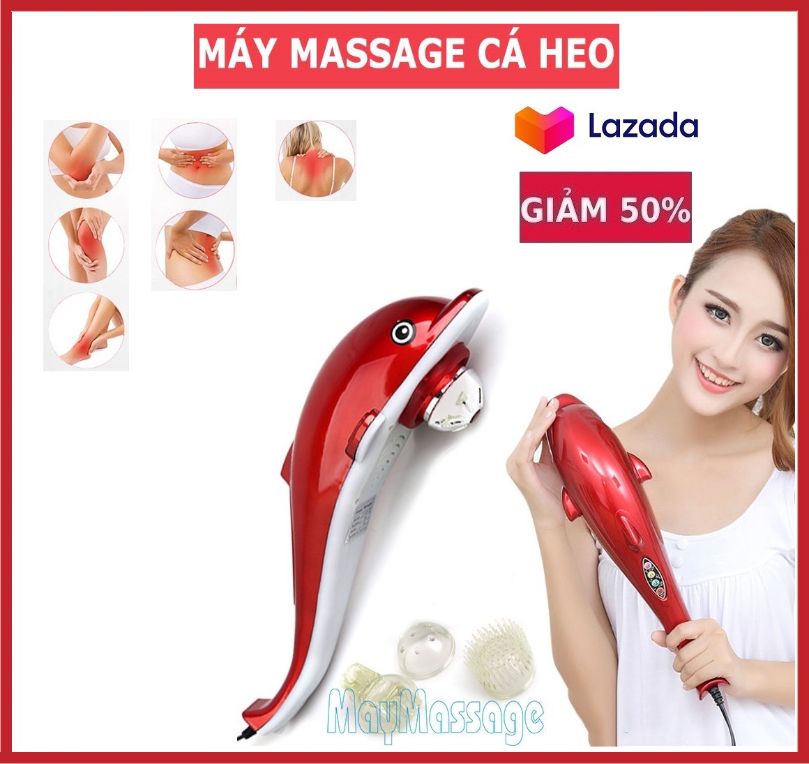 Máy massage cầm tay cá heo 6 đầu PULI PL-608B  Máy massage cầm tay cá heo Dolphin Máy Massage Cầm Tay Cá Heo máy massage cá heo giá tốt Tháng 1, 2022 | Mua ngay máy massage hình cá heo giá tốt Tháng 1, 2022  Nơi bán Máy Massage Cá Heo giá rẻ