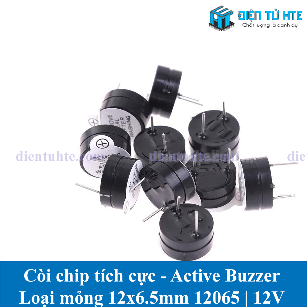 Gói 5 Còi chip tích cực Active Buzzer 12065 loại mỏng