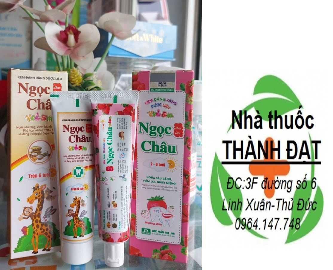 kem đánh răng trẻ em ngọc châu