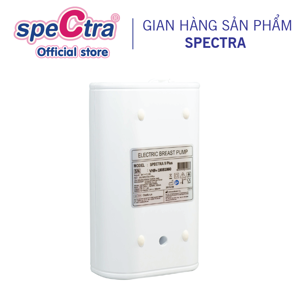 Máy Hút Sữa Spectra 9 Plus - Pin Tích Điện, Hàng Chính Hãng (Bảo Hành 12 Tháng)