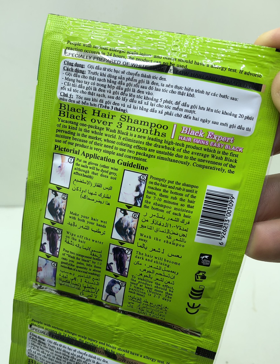 Combo 3 gói gội là đen olive thái lan