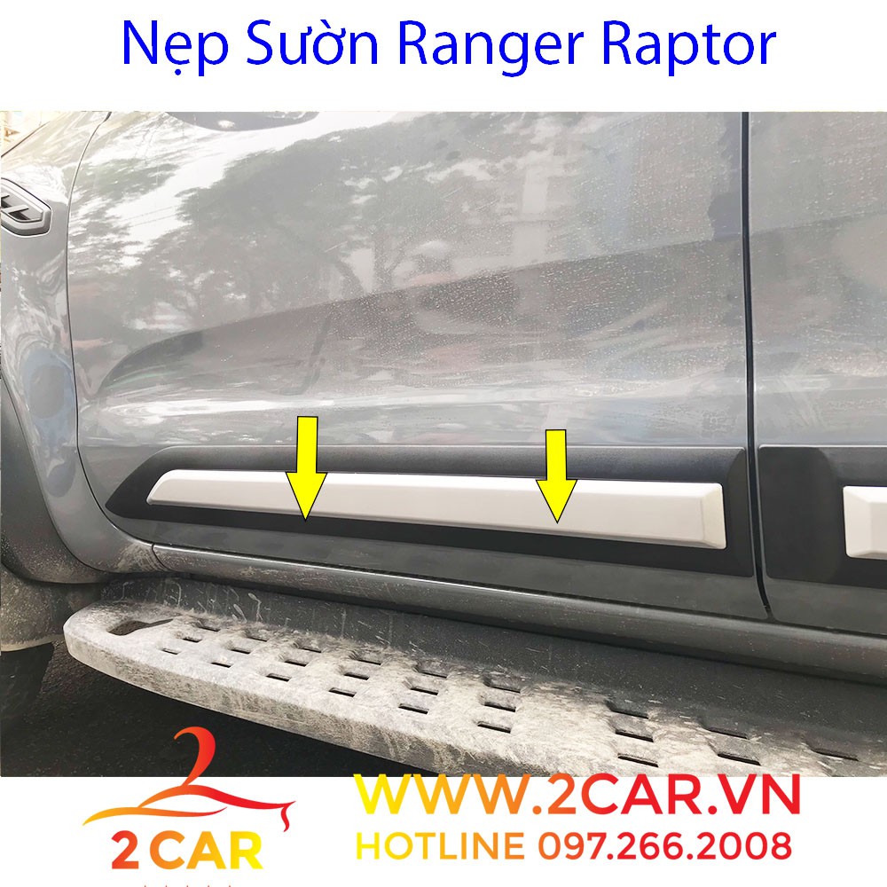 Nẹp Sườn Xe Ford Ranger 2014- 2021 Nhựa đen bản to Cao Cấp