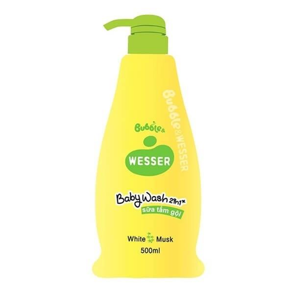 Sữa tắm gội Wesser 500ml cho bé