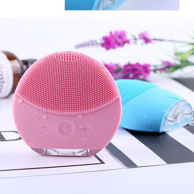 1Z06 Máy rửa mặt, massage mặt FOREVER màu hồng đậm