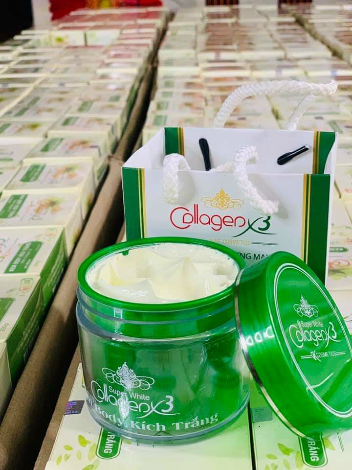 Combo Trắng Da Body Collagen X3
