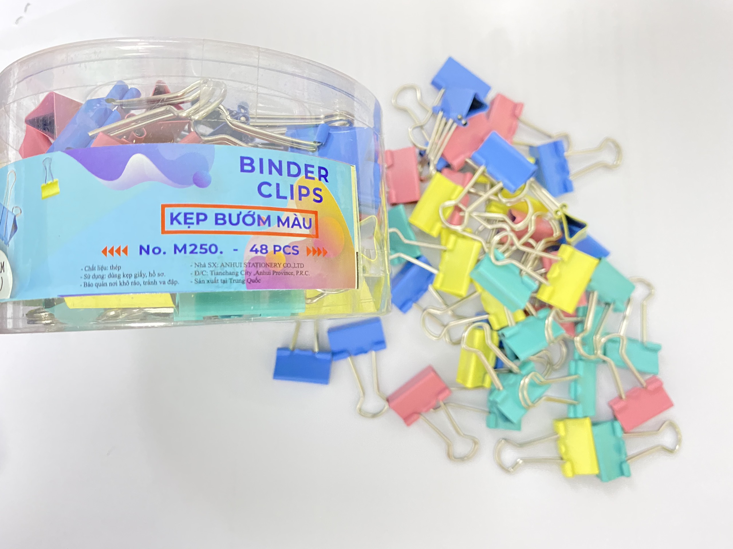 KẸP BƯỚM MÀU GSTAR-NHIỀU SIZE+MÀU (BINDER CLIPS)