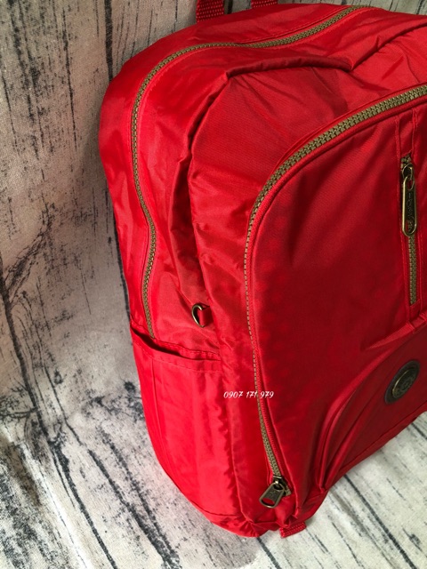 [HCM]Ba Lô Laptop Vải Dù Kipling Vnxk Logo Đồng - Ms 07