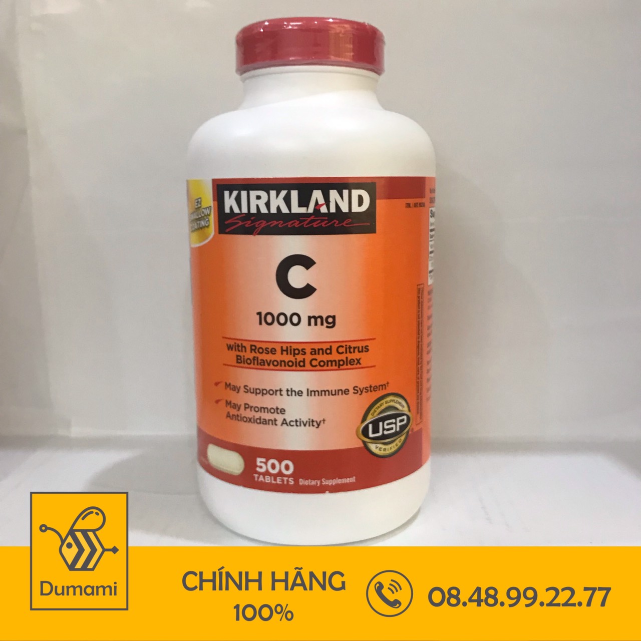 [Ship nhanh+Date Xa] Viên uống Bổ Sung Vitamin C Kirkland 500mg - 1000mg của Mỹ