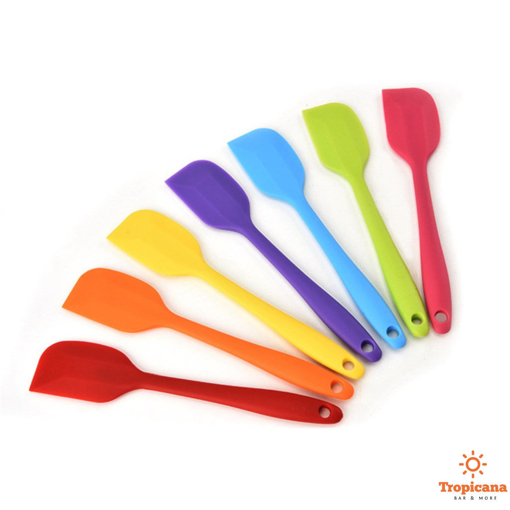 Cây vét bột Phới dẹt Silicon spatula đúc 21cm