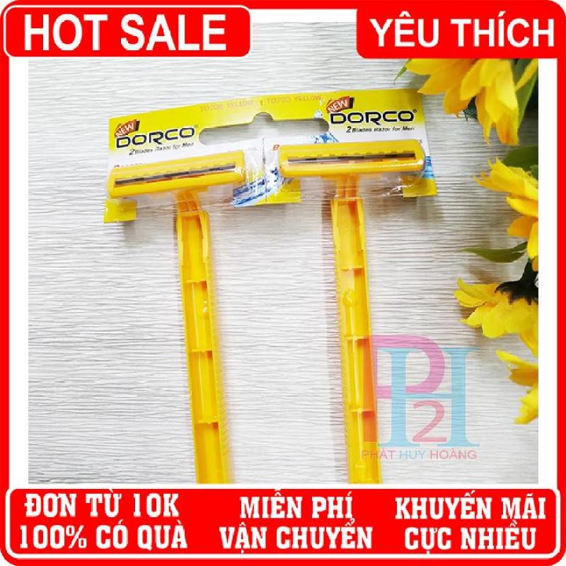 Bộ 2 dao cạo râu, ria Dorco lưỡi kép chất lượng tốt ✓giá rẻ ✓ Phát Huy Hoàng