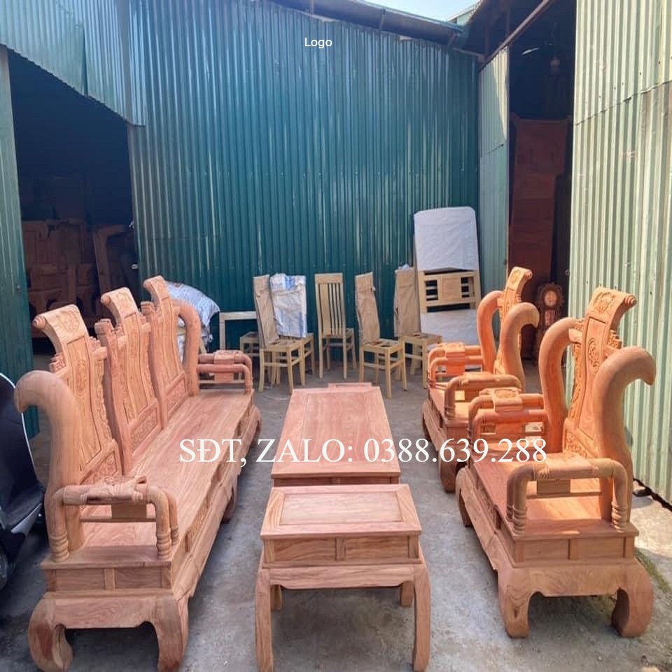 Bộ Bàn Ghế Tần Thủy Hoàng Gỗ Hương Đá
