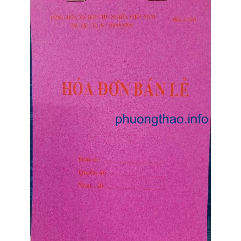 Hoá Đơn Bán Lẻ 1 Liên, 2 Liên, 3 Liên A5/A4 ( Giá Sỉ )