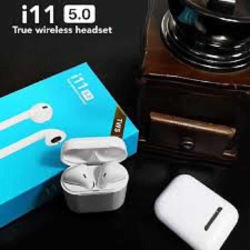 Tai Nghe Bluetooth 5.0 i11 TWS, Tai nghe Bluetooth không dây 5.0 i11 TWS - Bảo hành 1 Tháng- Tai nghe không dây, tai nghe giá rẻ, tai nghe bluetooth không dây, tai nghe bluetooth cho IOS và Android