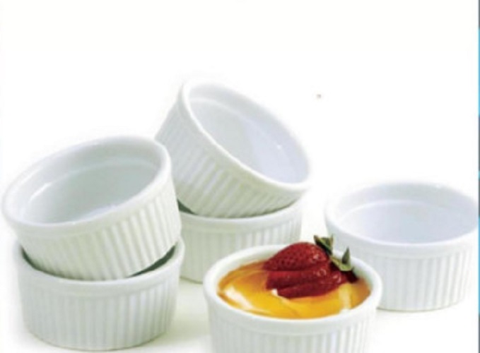 [HÀNG CHẤT LƯỢNG] Khuôn sứ Ramekin Tròn Sọc Làm Bánh 7cm