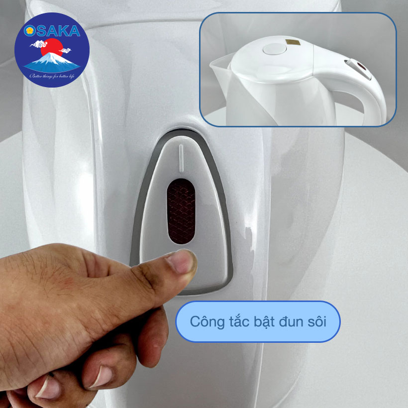 Bình đun siêu tốc OSAKA KT20NA - 2 Lít - Đun siêu nhanh