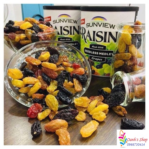 Nho khô Mỹ Sunview Raisins hộp 425gr