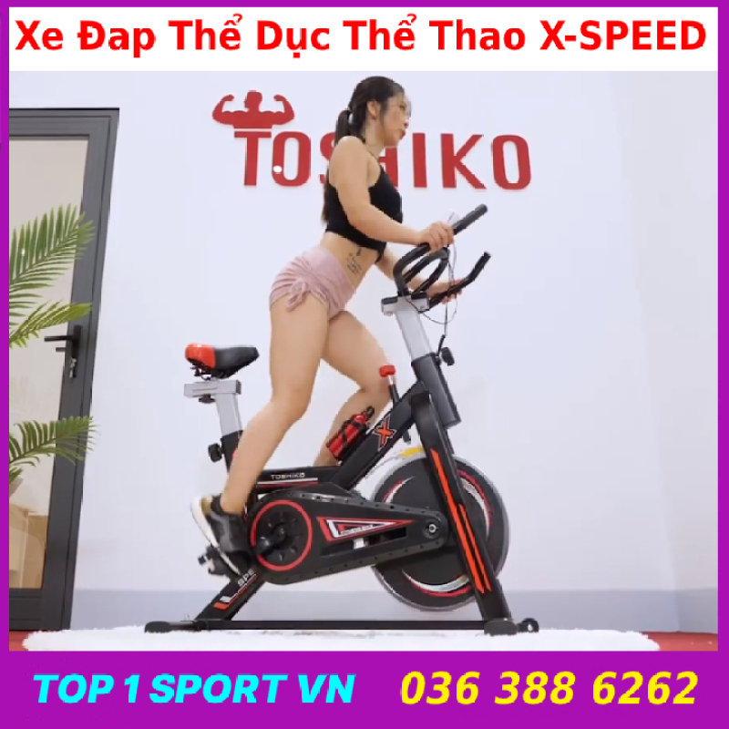 Xe đạp thể thao | xe đạp thể thao | xe đạp thể thao X-SPEED ELIP AB GYM, khung thép chịu lực 250 kg, bảo hành 36 tháng, tặng đồng hồ đo chỉ số, nhịp tim + bình nước thể thao