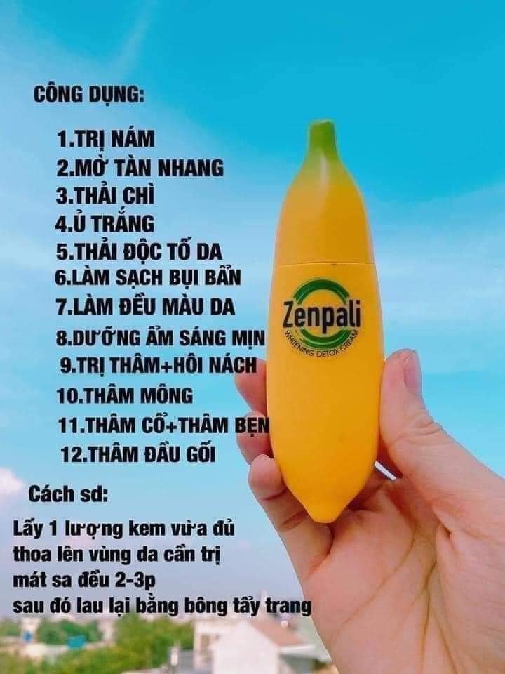 Kem Chuối Cấy Trắng Thải Chì ZENPALI