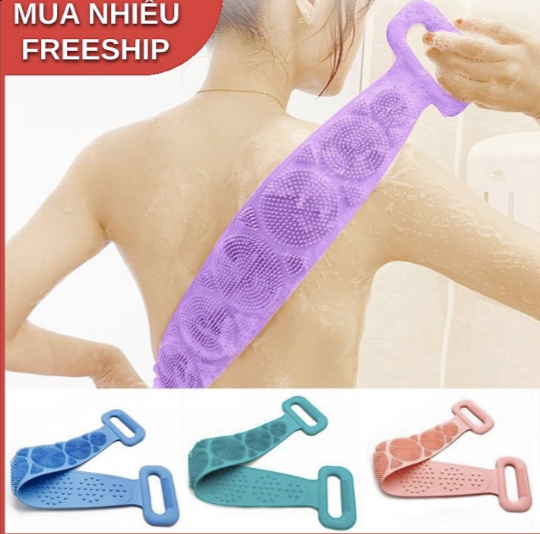 Dây Cọ Lưng Silicon Đai Tắm Silicone Dùng Cực Thích - daycolung