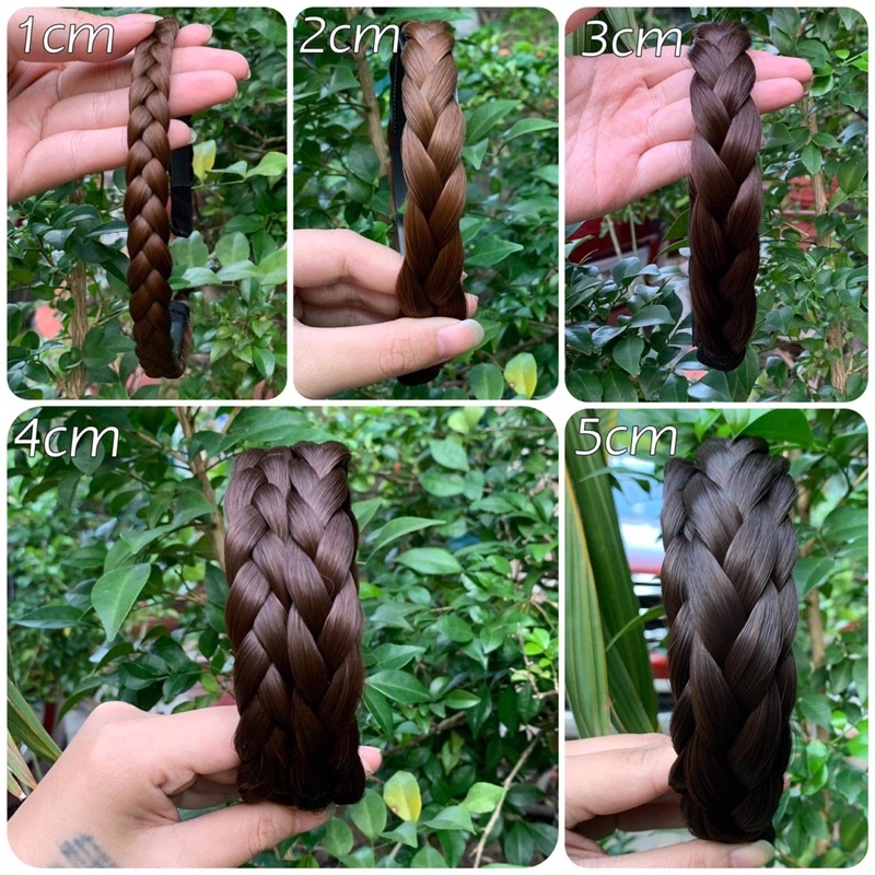 Cài Bờm Tóc Giả Tết Bính To❤️Cài Tết Rít Cao Cấp