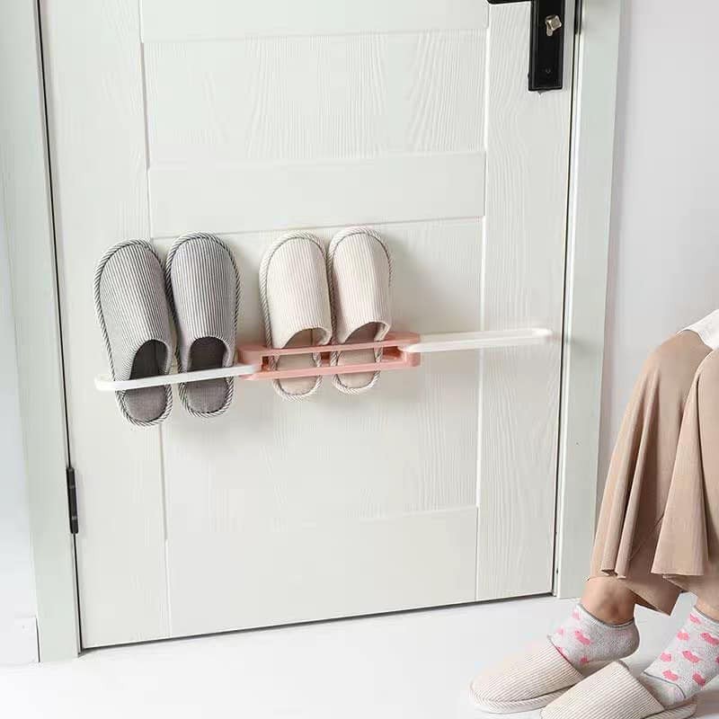 Kệ Dán Tường Cài Dép Thông Minh - Gấp Gọn