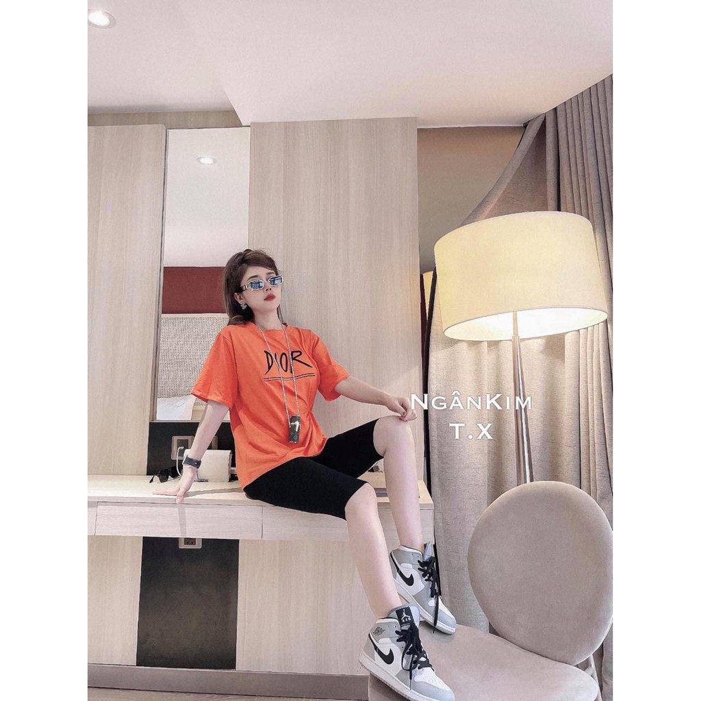 Sét áo phông Di or + quần legging lửng