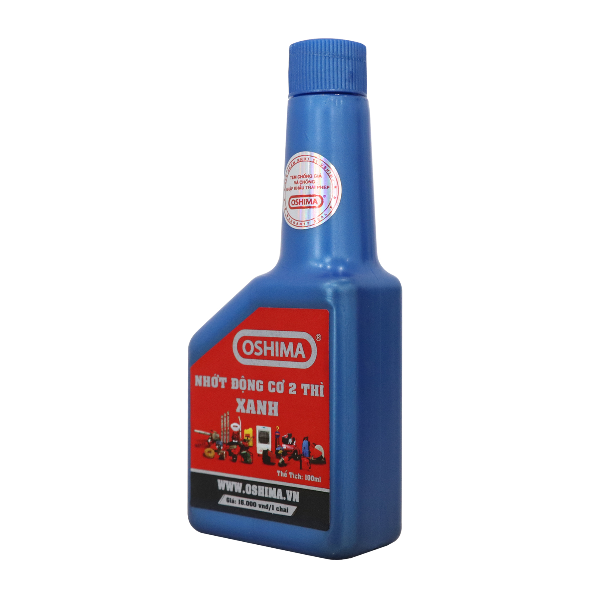 Nhớt Oshima chai 100ml cho động cơ nổ 2 thì (Xanh, đỏ)