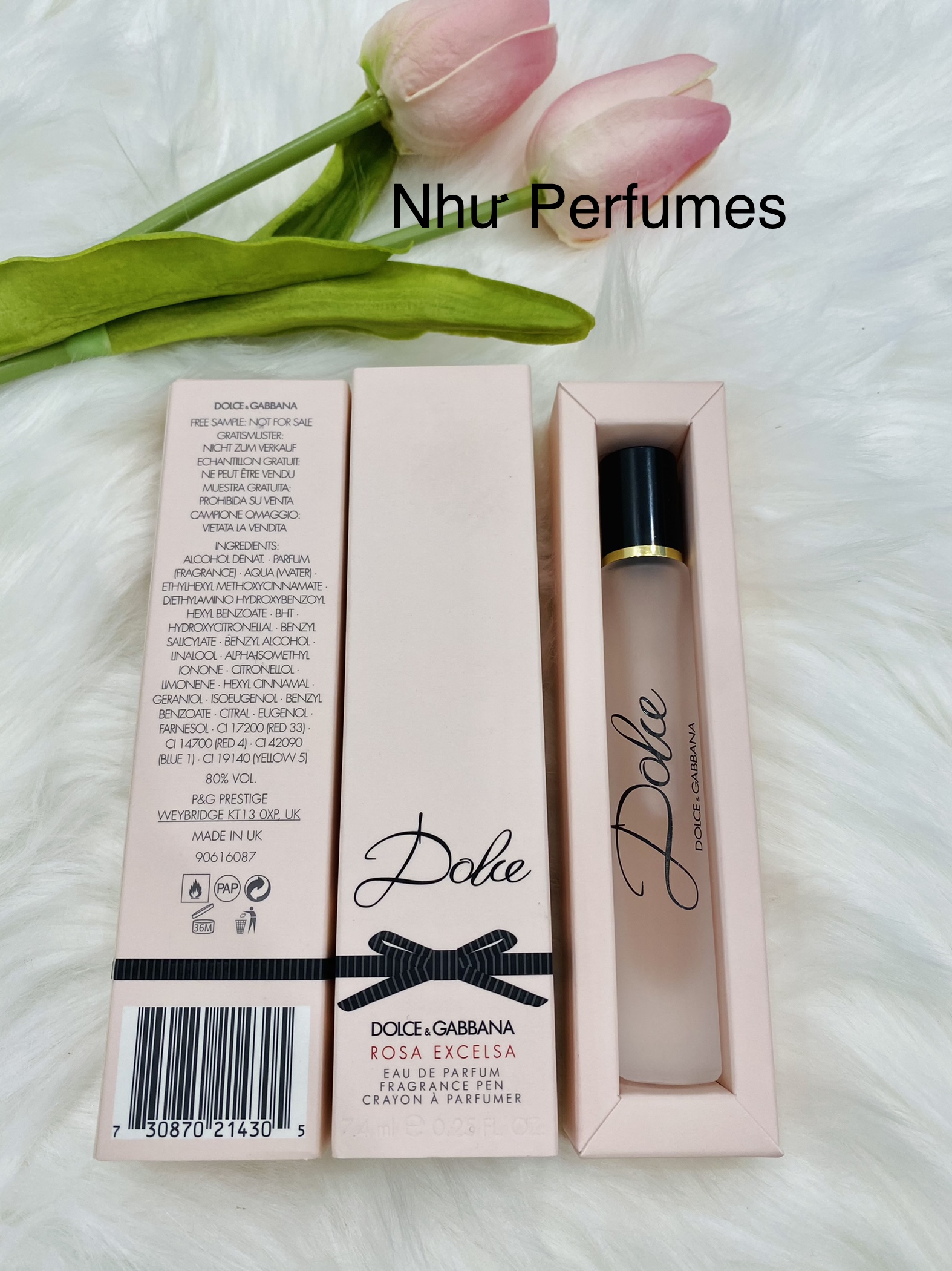 Nước hoa mini Dolce & Gabbana Dolce Rosa Excelsa cho nữ EDP 7.4ml