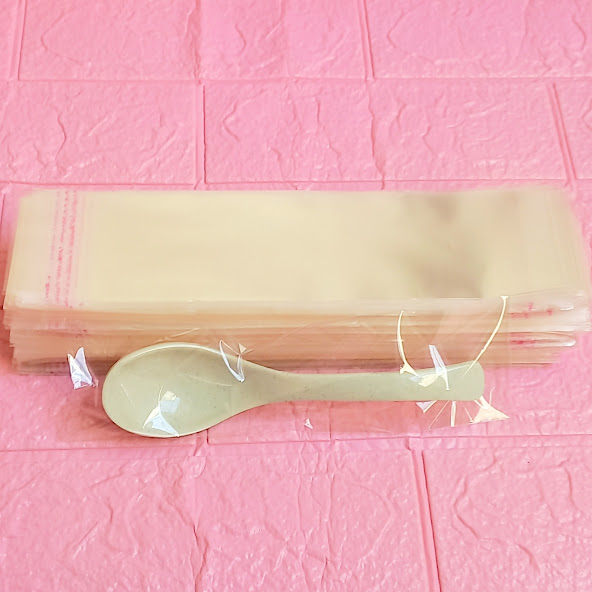 1Kg Túi Opp dán mép 6x20cm (+ 4cm) - Túi ni lông băng keo dán miệng - Bao nilon dán miệng