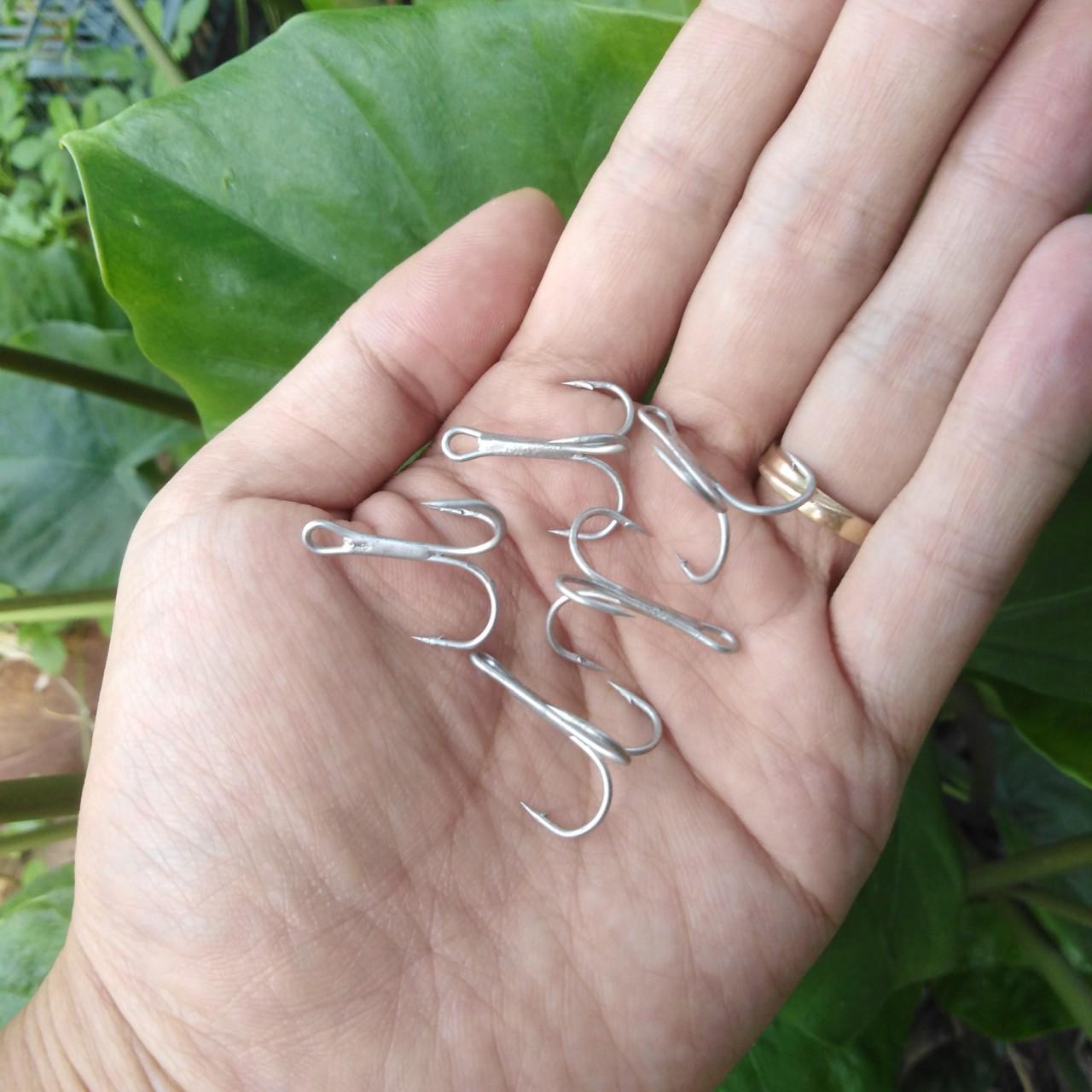 Combo 5 lưỡi câu 3 tiêu BKK trắng siêu cứng ( Ngu Long )