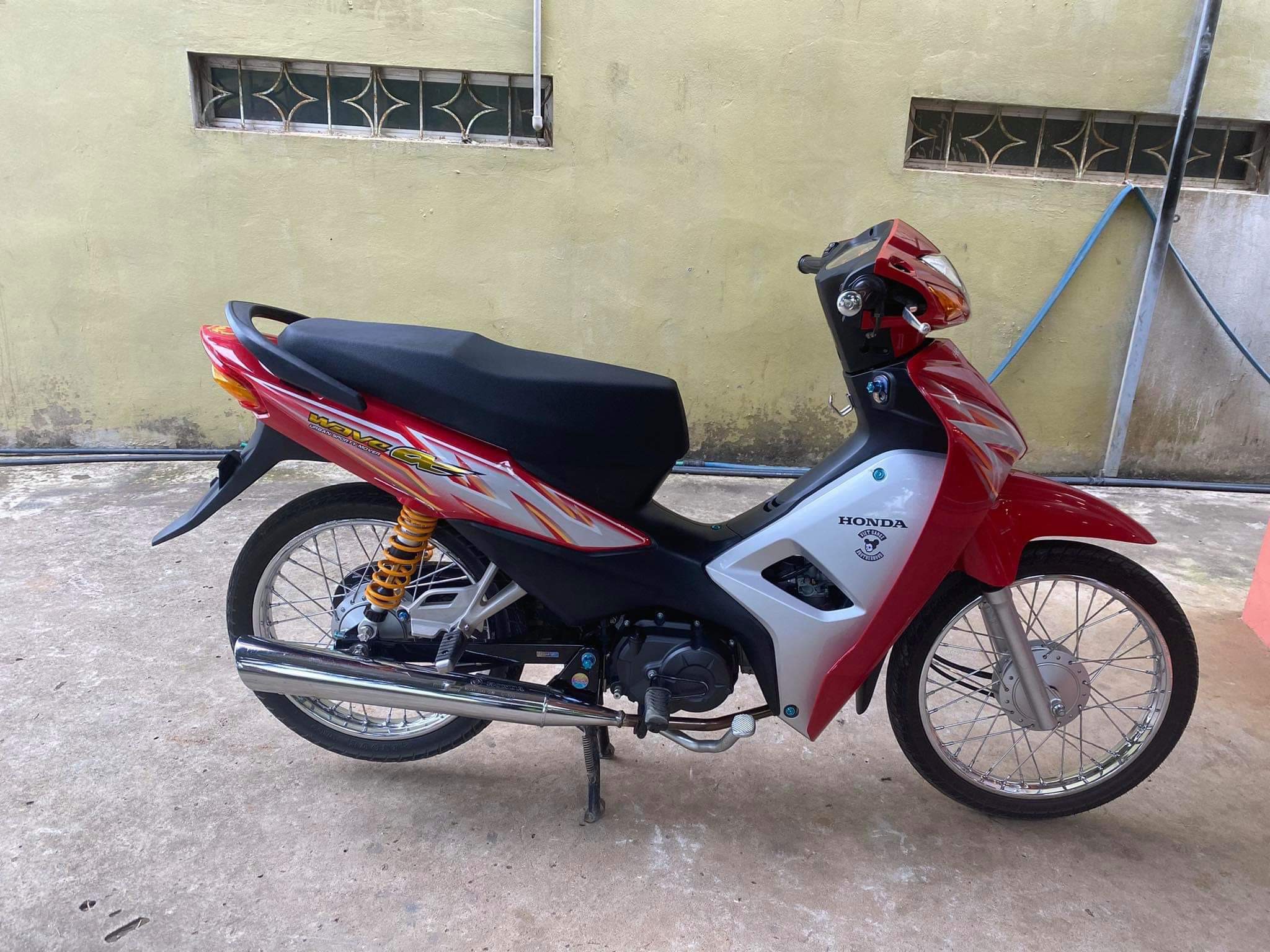 Tem rời Wave Alpha MẪU RS phối màu. Dán cho Wave 50cc/100cc/110cc ( Tem 3 lớp chống nước chống bay màu )
