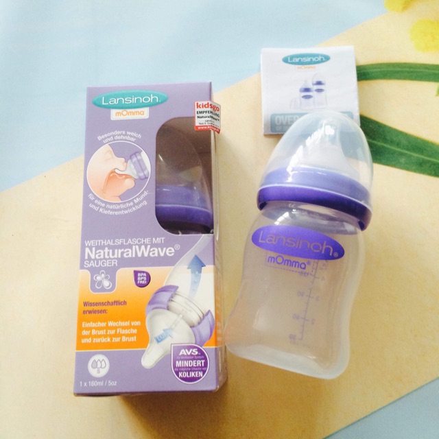 Bình sữa Lansioh Momma 160ml/240ml