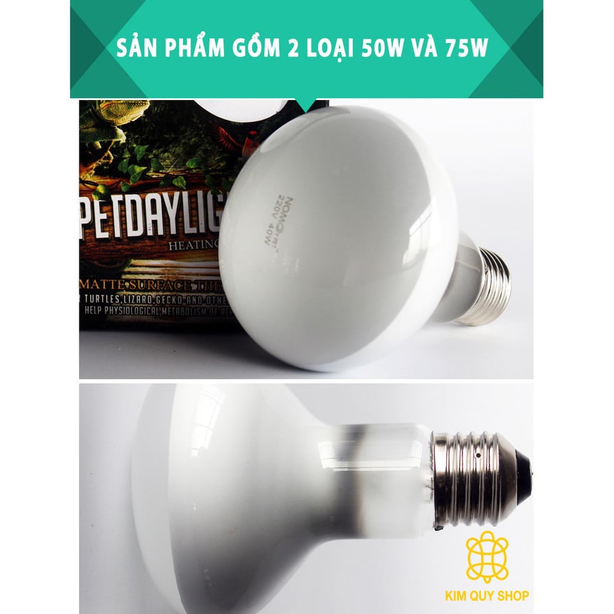 Đèn uva sưởi ngày cho bò sát