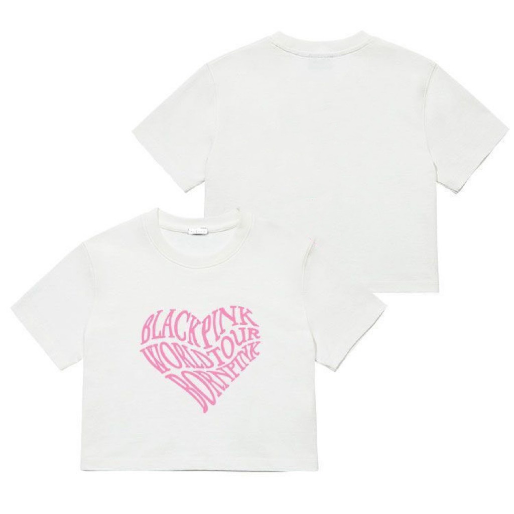 Pink heart BLACKPINK crop top