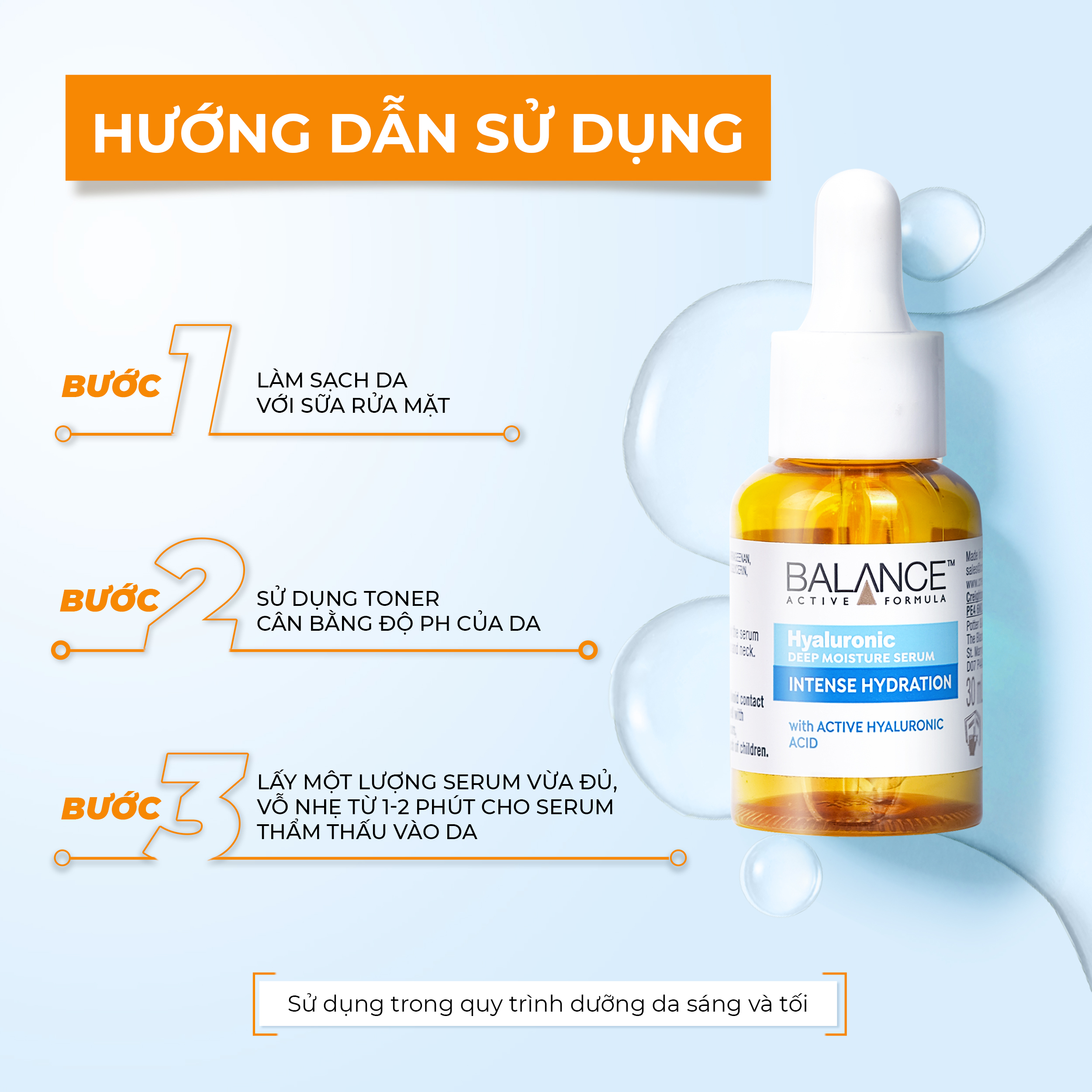 Serum Cấp Nước Dưỡng Ẩm Balance Active Formula /Hyaluronic Deep Moisturizing 30ml