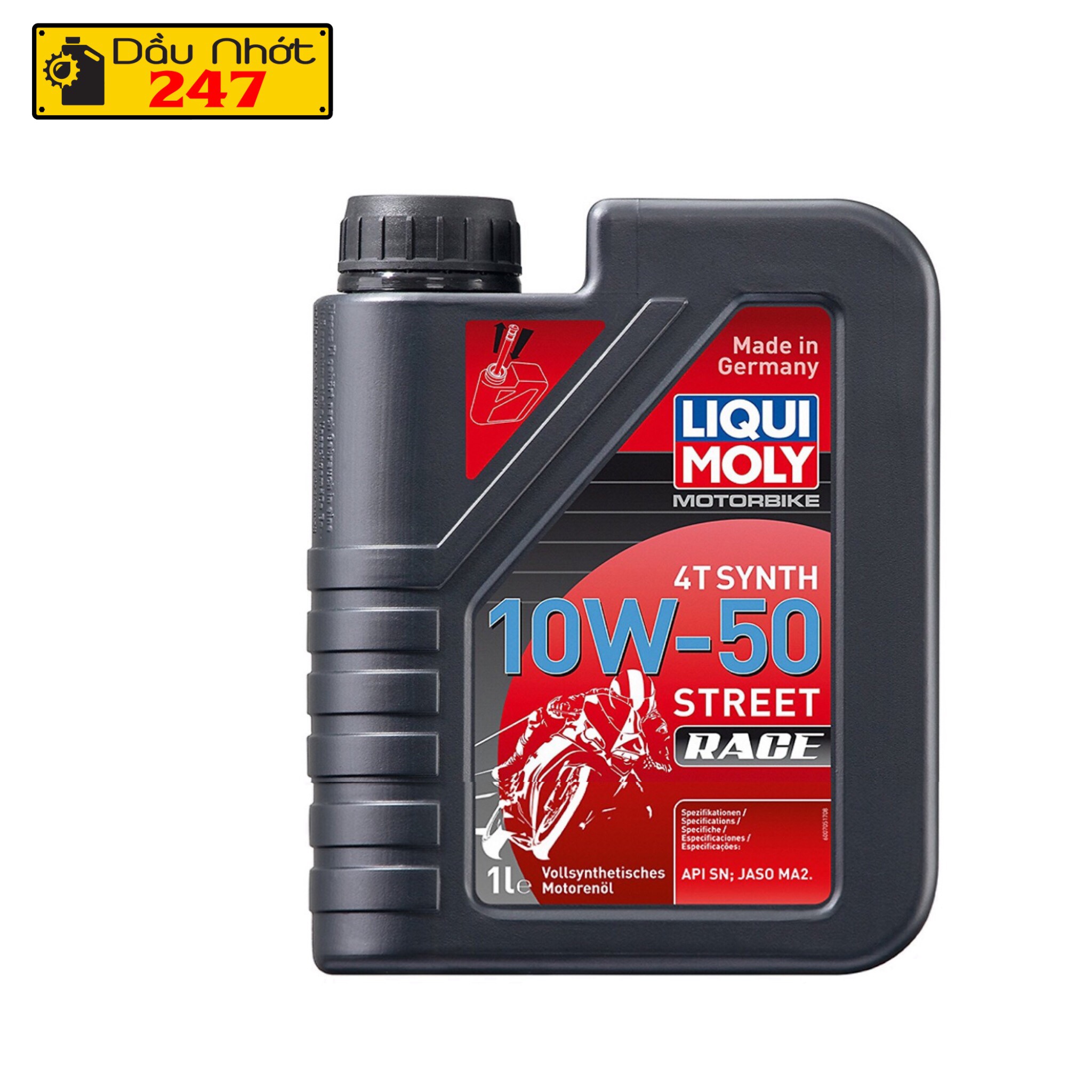 (Mẫu mới) Dầu nhớt xe máy Liqui Moly 10w50 Street Race