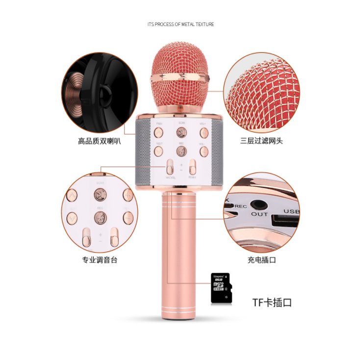 Mic hát karaoke bluetooth mini YS-858