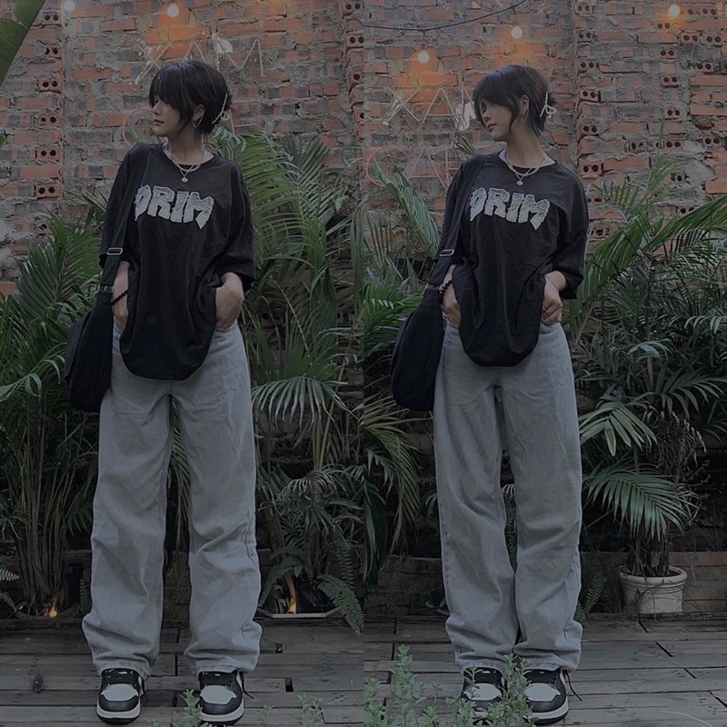 Áo thun oversize unisex Drim T-shirt logocraft(bảo hành lỗi đổi 1)