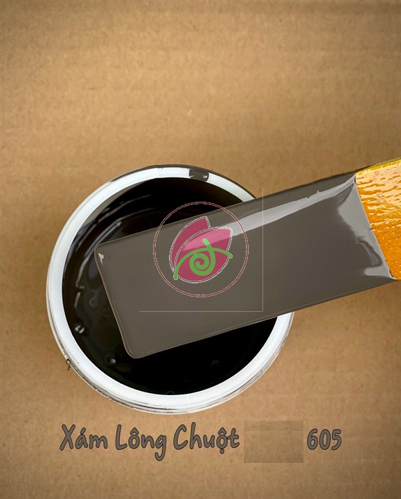 Sơn chậu màu Xám lông chuột hệ nước DOLPHIN 1kg