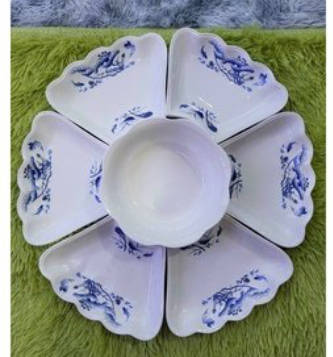 Bộ bát đĩa thờ cúng gia tiên (Bộ bát đĩa hoa mặt trời)