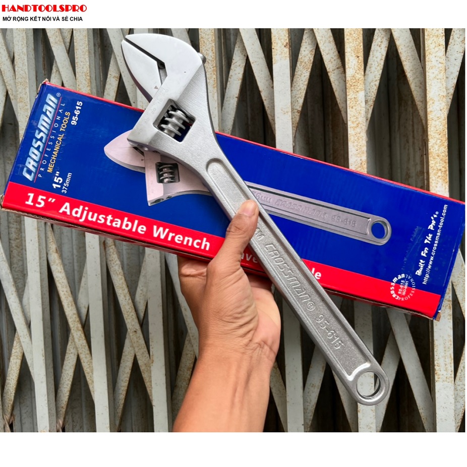 Mỏ lết xi trắng cao cấp 10"-12"15" crossman 95-610