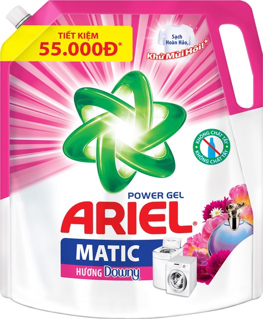 COMBO 2 túi nước giặt Ariel Đam mê 1.7kg