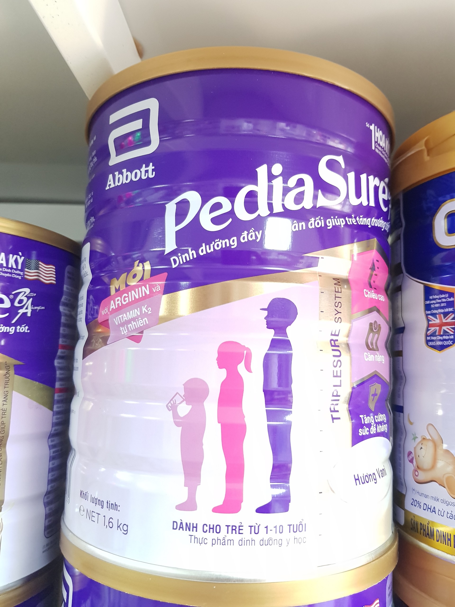 Sữa PediaSure BA 1.6 kg (1 - 10 tuổi)