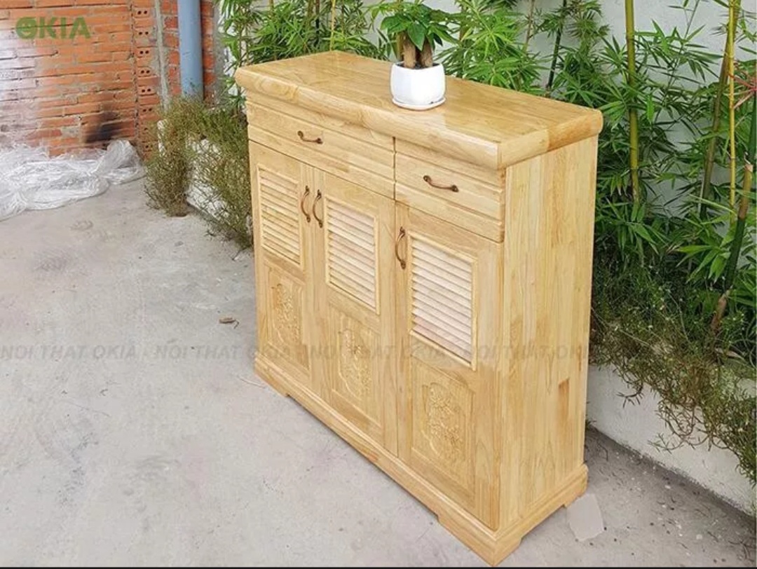 Tủ Giày Gỗ Thông 1M , TỦ DÀY DÉP GỖ vv