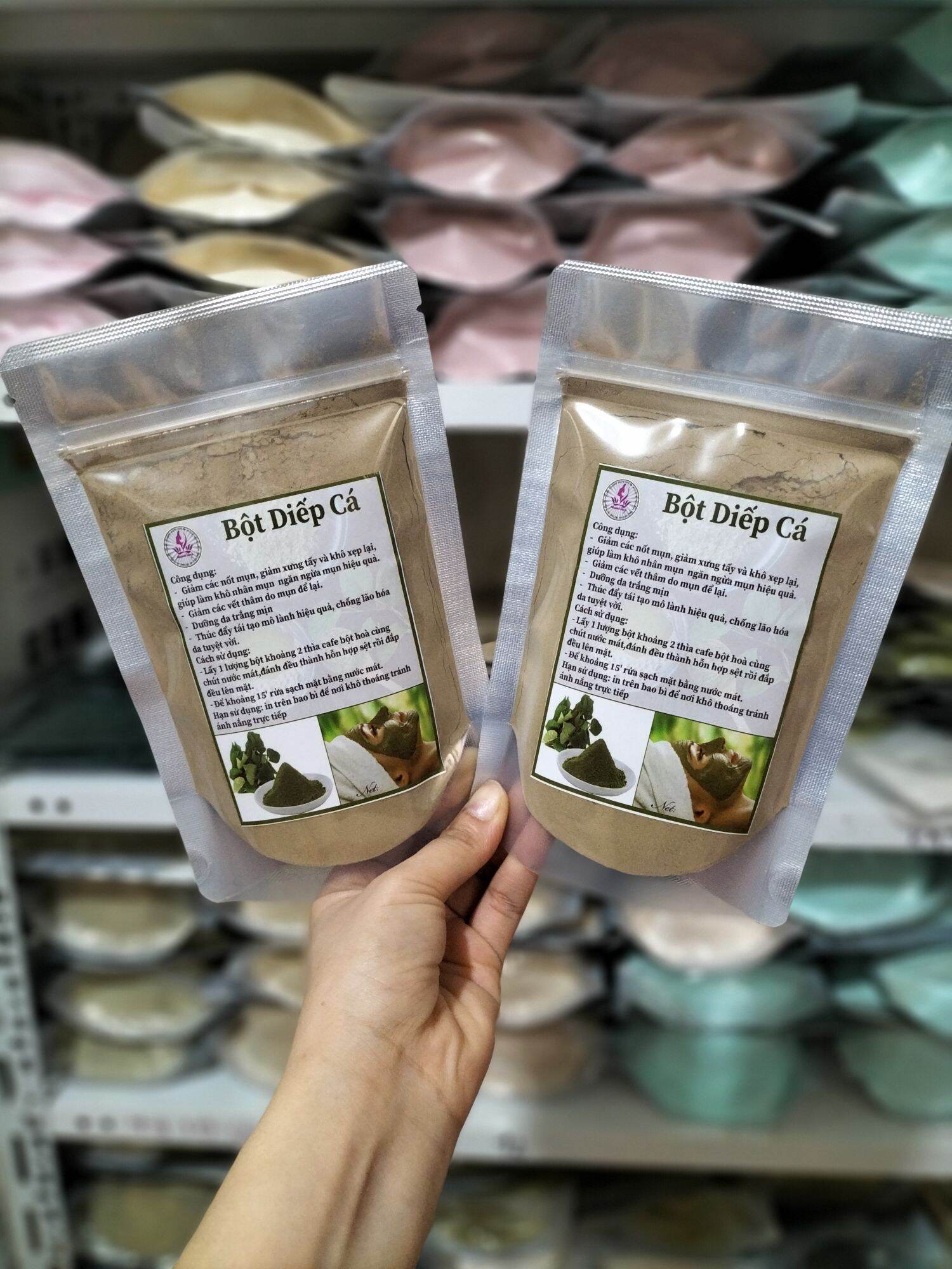 500g bột diếp cá đắp mặt nạ ngăn ngừa mụn,vết thâm