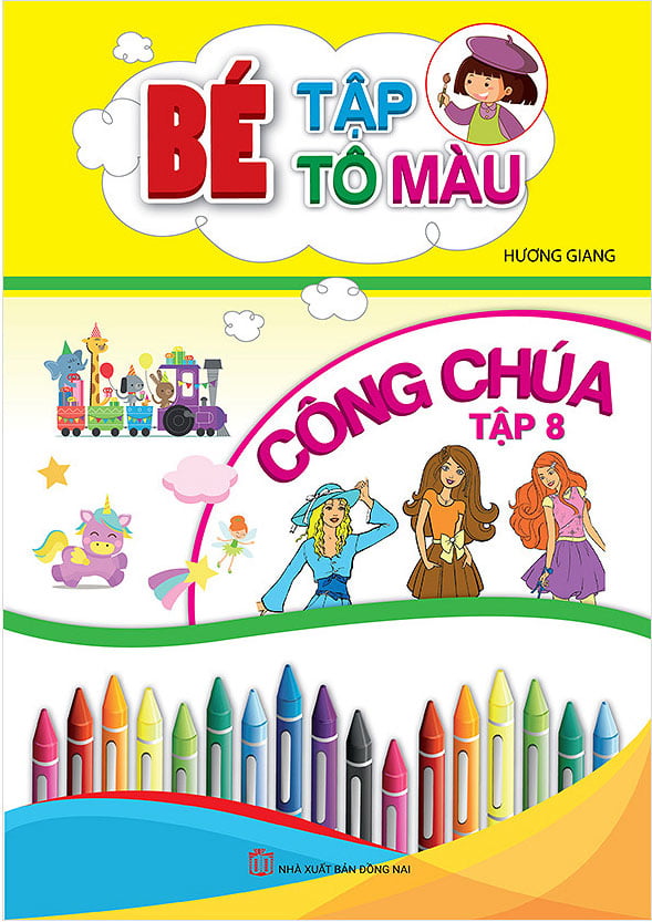 Fahasa - bé tập tô màu công chúa - tập 8